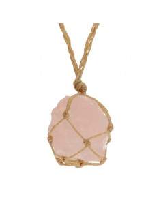 Rough Roza Quartz Pendant