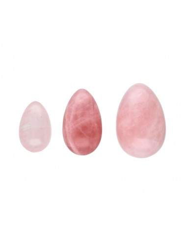Oeuf moyen de Yoni en quartz rose
