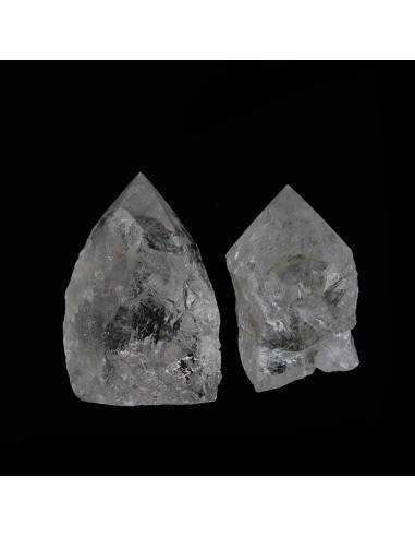 Semi-polished White Quartz Points...