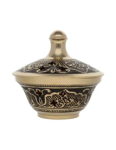 Small Bronze Censer with Black...