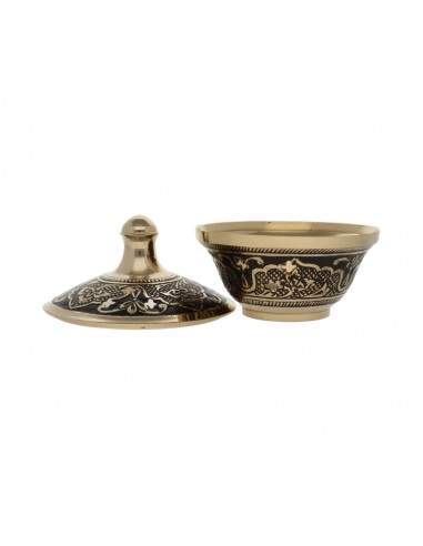 Small Bronze Censer with Black...