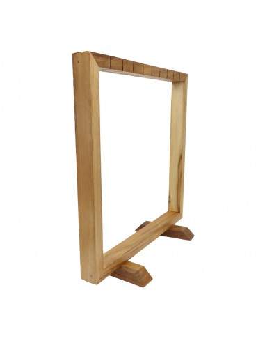 Présentoir carré en bois pour pendules