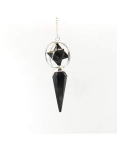 Shungite Pendulum com Merkaba