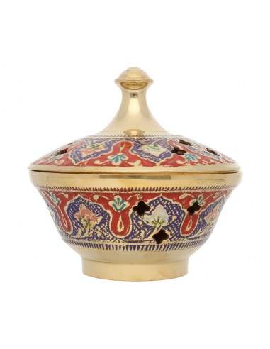 Grand encensoir en bronze avec...