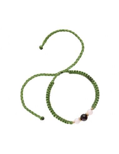 Colorful Thread with Minerals Bracelet