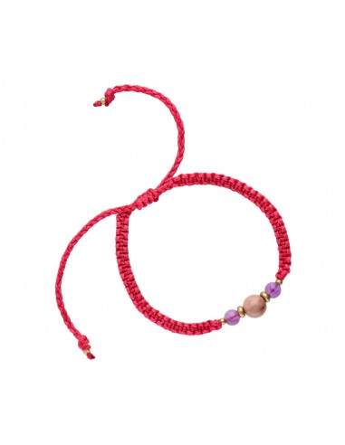 Pulsera Hilo de Colores con Minerales