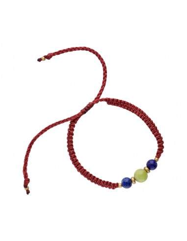 Colorful Thread with Minerals Bracelet