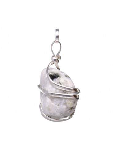 Colgante de Piedra Luna con Espiral...