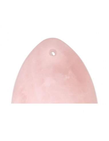 Large Rose Quartz Yoni Egg with A-Hole