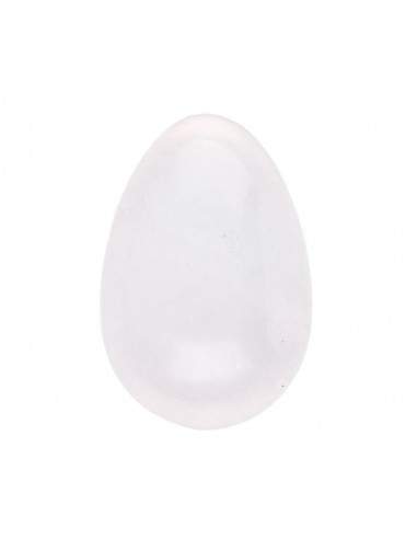 Petit œuf de Yoni en quartz blanc