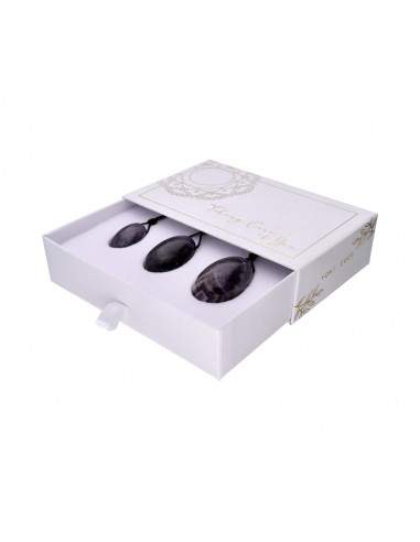 Embale ovos de ametista Yoni com furo