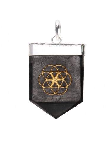 Shungite Seed of Life Pendant in...