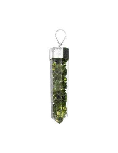 Silver Plated Resin Peridot Pendant...