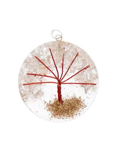 Tree of Life Quartz Resin Pendant