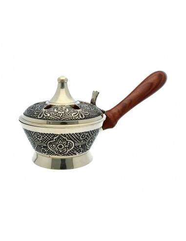 Censer bronze com gravuras pretas e...