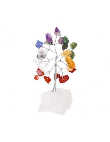Árbol de Chakras Mini con Cuarzo en...