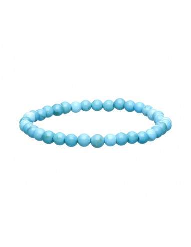Bracelet enfant en Howlite bleu 4mm