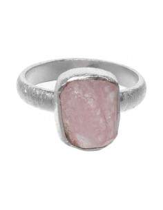Anel Morganite Bruto em 925... 2