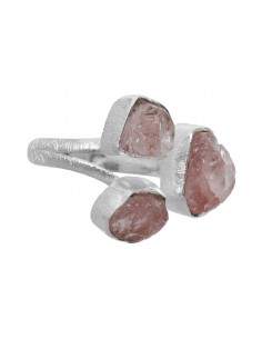 Anel Morganite em Triplo...