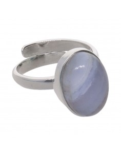 Anel Oval de Chalcedon...