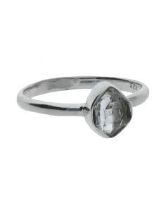 Bague en quartz Herkimer en...