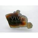 Agate de feu brute semi-polie