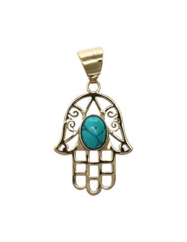 Main de Fatima en bronze avec...