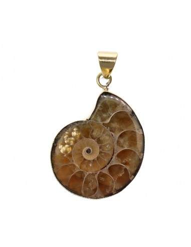 Pendentif en bronze ammonite -37-