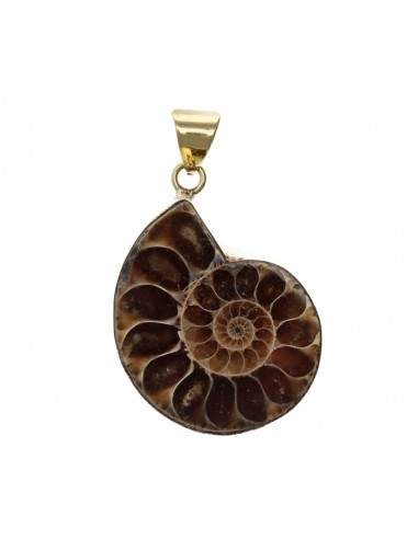 Pendentif en bronze ammonite -37-