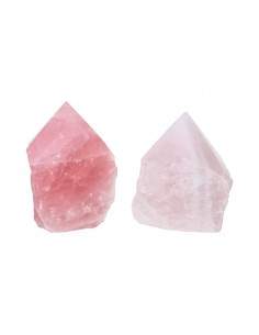 Pointes de quartz rose...
