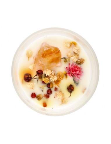 Vela Flores de Primavera con Citrino