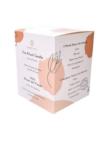 Vela Flores de Primavera con Citrino