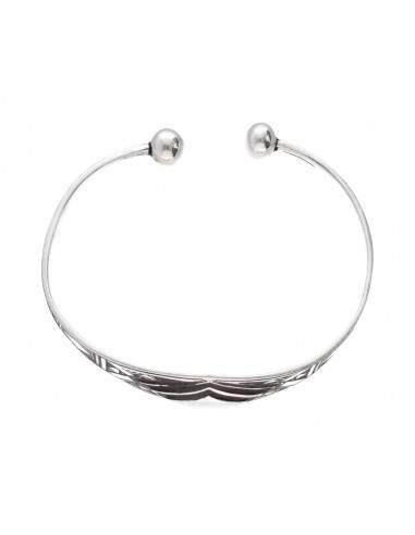 Brazalete Baño de Plata -B31-