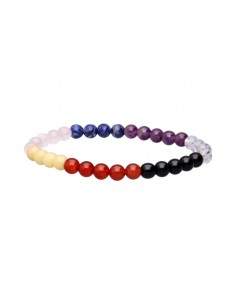 Bracelet Chakra avec Onyx 6mm