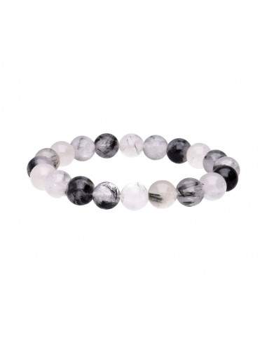 Pulsera de Cuarzo Turmalinado 10mm