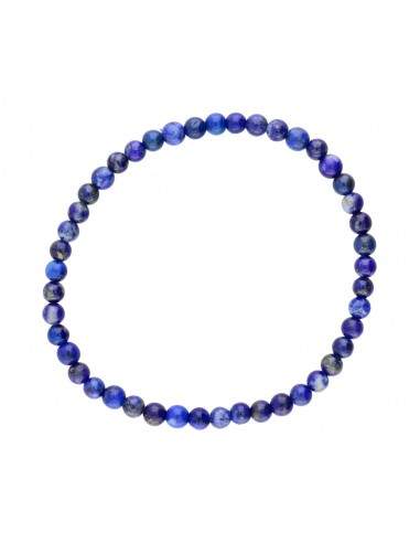 Pulseira de lápis-lazúli 4mm
