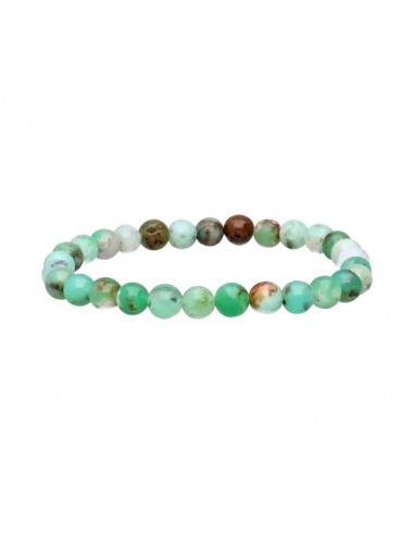 Bracelet en chrysoprase de 6 mm