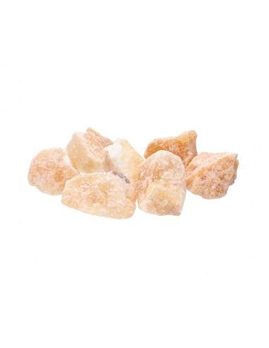 Calcite amarela pequena em bruto