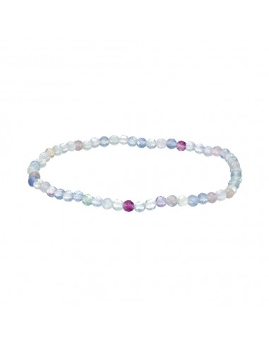 Fluorite Faceted Bracelet 3mm