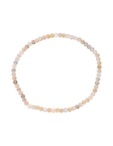 Adularia 3mm Pulseira Facetada