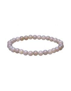 Bracelet d'agate grise 6mm