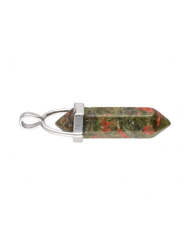 Unakite Jaspe Pendentif Petit Biterminé