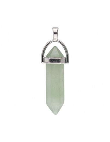Colgante de Cuarzo Verde Biterminado...