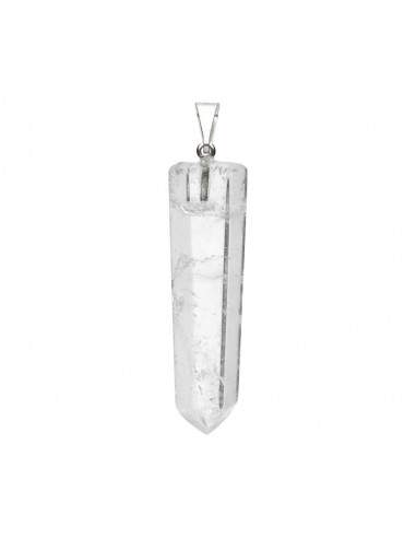 Pendentif en quartz blanc poli
