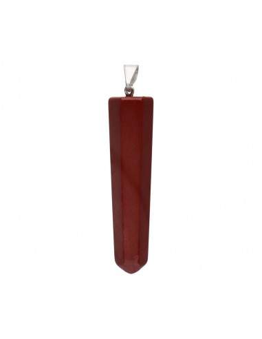 Polished Red Jasper Point Pendant