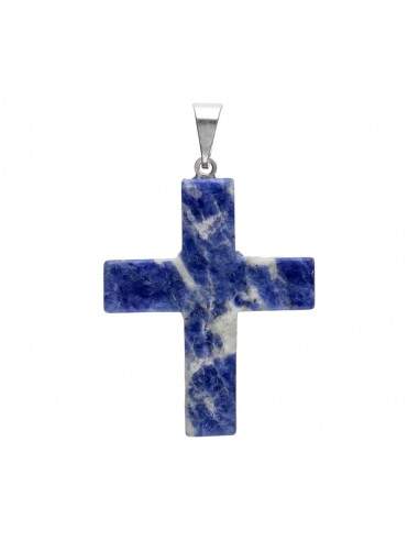 Sodalite Cross Pendant