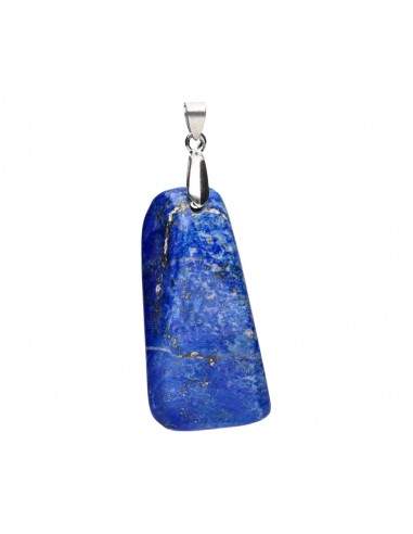 Large Lapis Lazuli Rhodium Plated...
