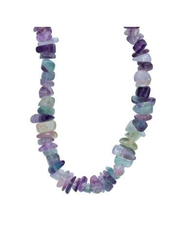 Collier de Fluorite arc-en-ciel en...