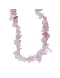 Collar Chip de Cuarzo Rosa 2