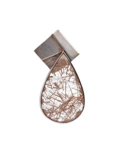 Colgante de Cuarzo Rutilado en Plata...